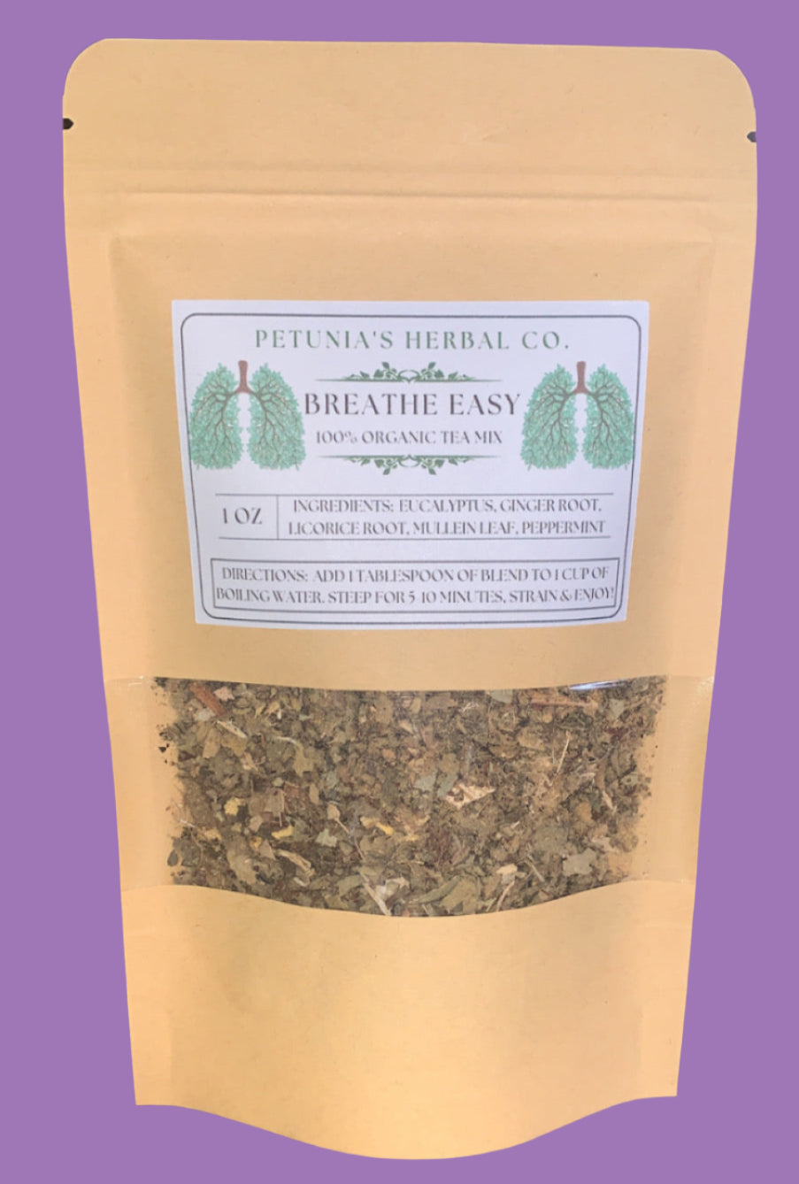 Breathe Easy Organic Tea Mix | Respiratory Support | Organic Loose Leaf Tea Blend
