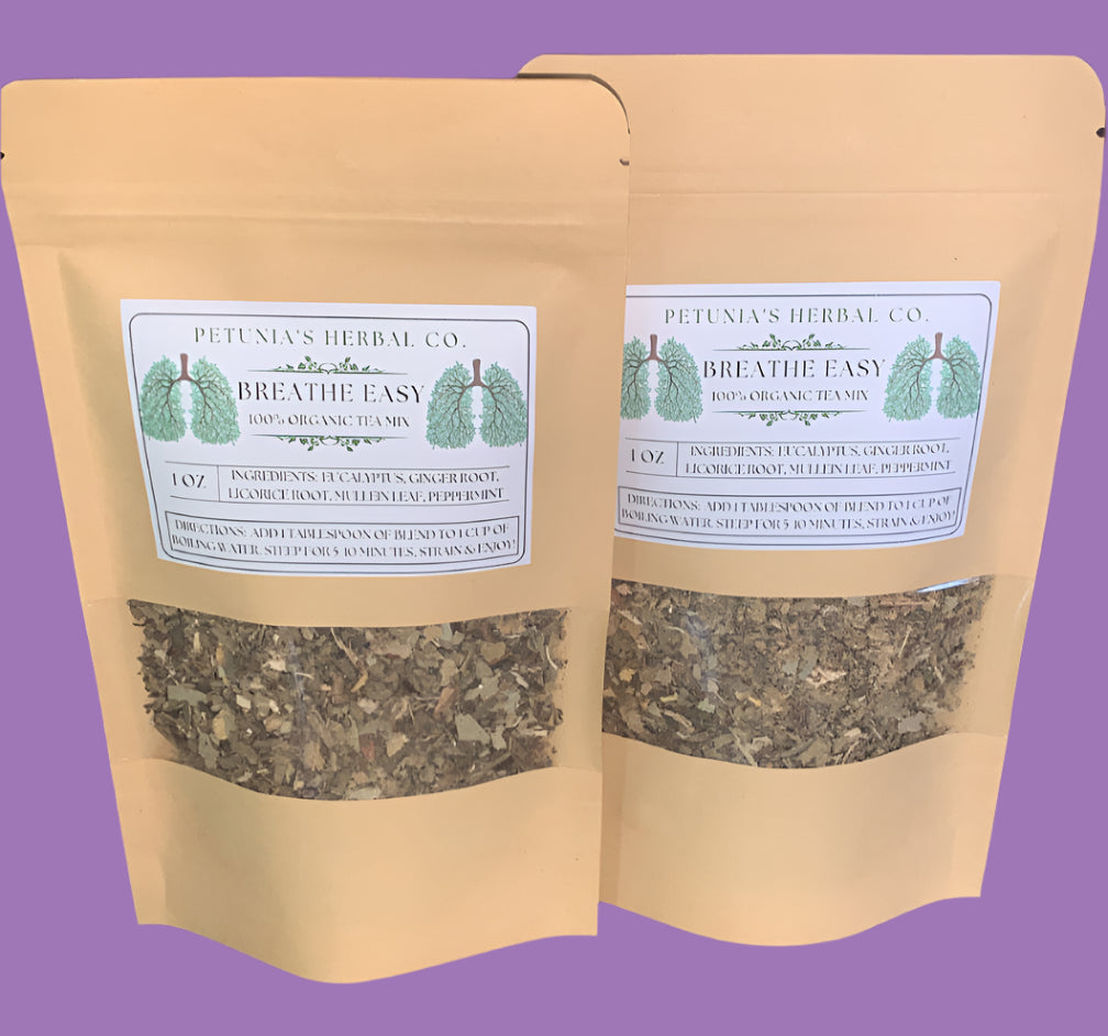 Breathe Easy Organic Tea Mix | Respiratory Support | Organic Loose Leaf Tea Blend