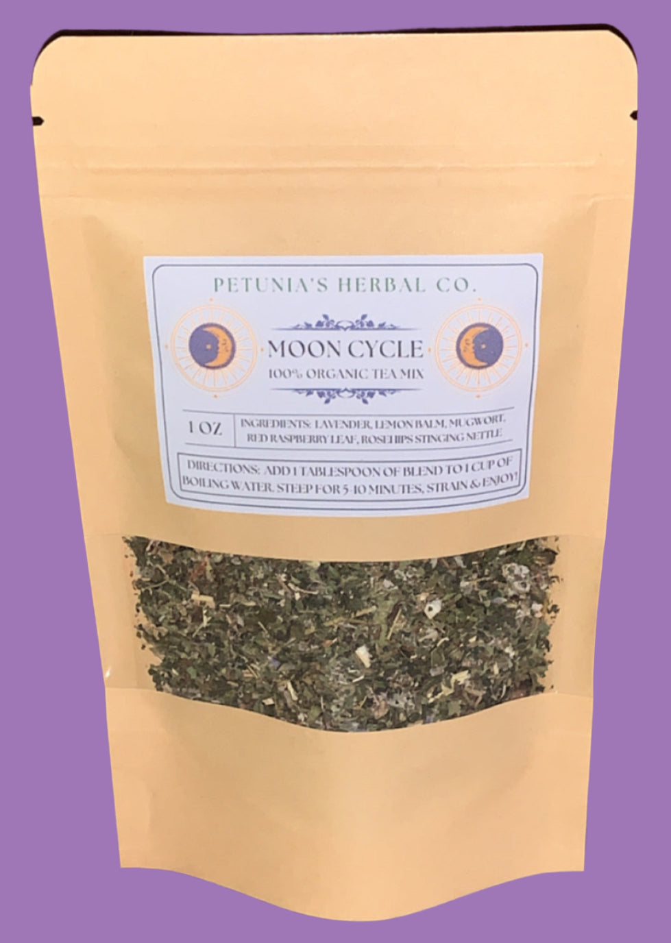 Moon Cycle Tea Mix | Hormone & Cycle Support | Organic Loose Leaf Tea Blend