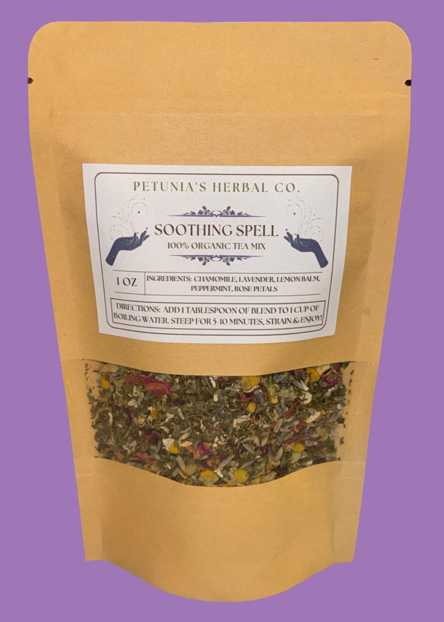 Soothing Spell Organic Tea Mix | Calm Tea for Anxiety | Organic Loose Leaf Tea Blend