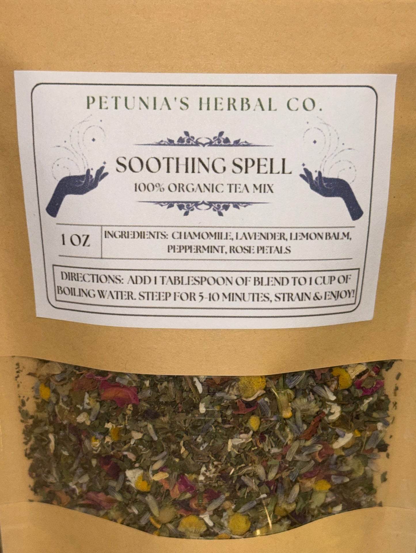 Soothing Spell Organic Tea Mix | Calm Tea for Anxiety | Organic Loose Leaf Tea Blend