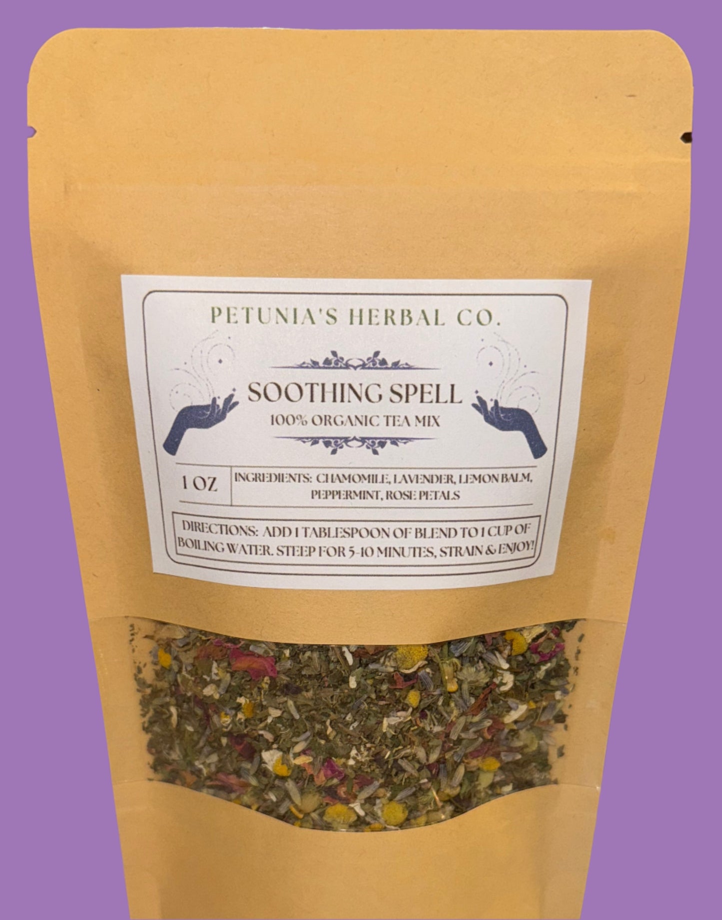 Soothing Spell Organic Tea Mix | Calm Tea for Anxiety | Organic Loose Leaf Tea Blend