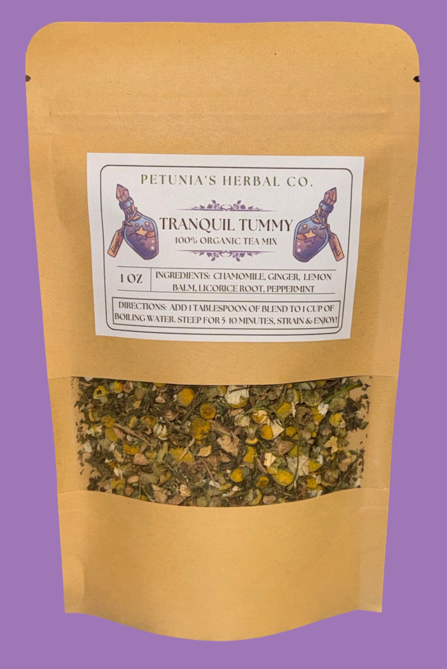 Tranquil Tummy Tea Mix | Digestive Support | Organic Loose Leaf Tea Blend