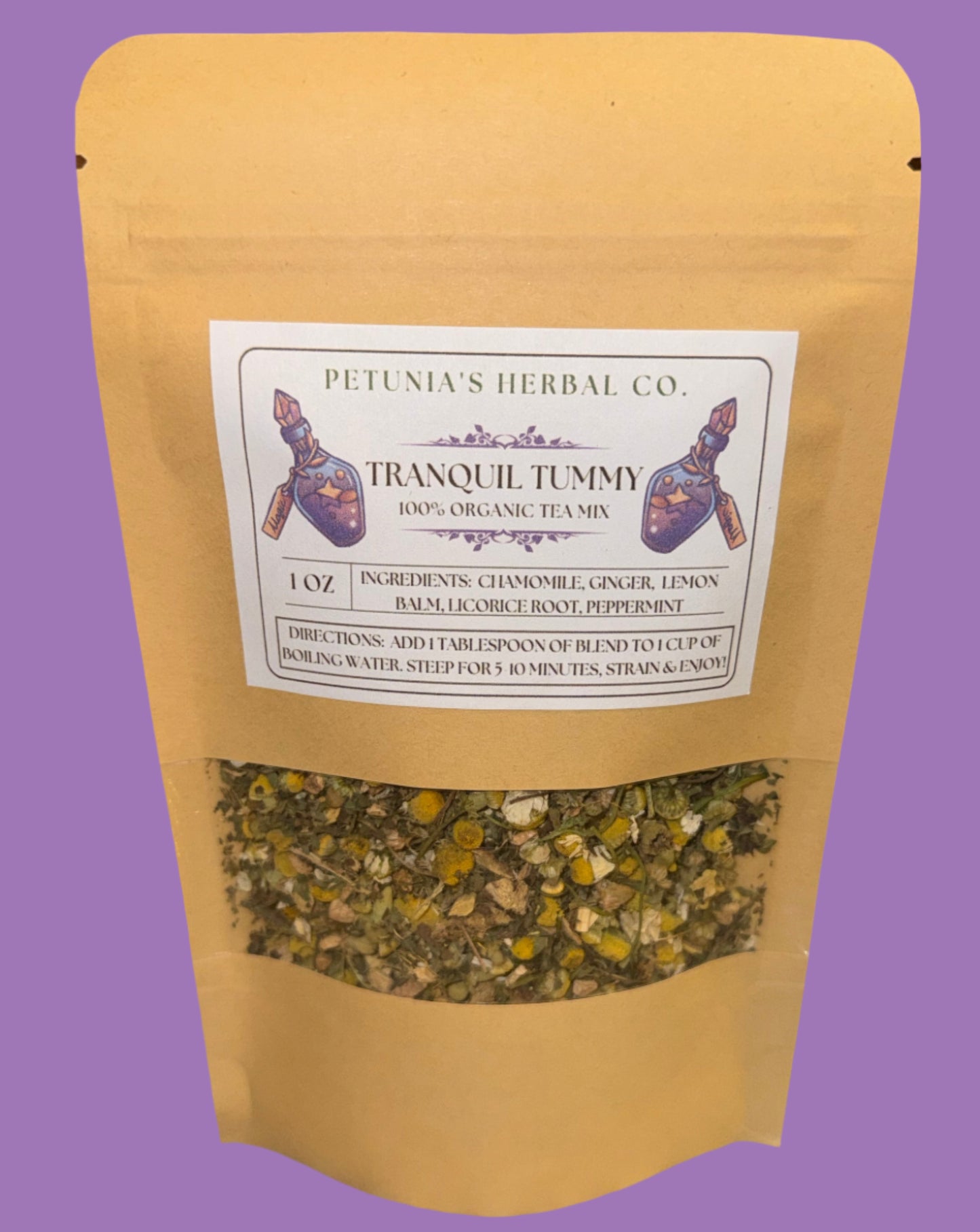 Tranquil Tummy Tea Mix | Digestive Support | Organic Loose Leaf Tea Blend
